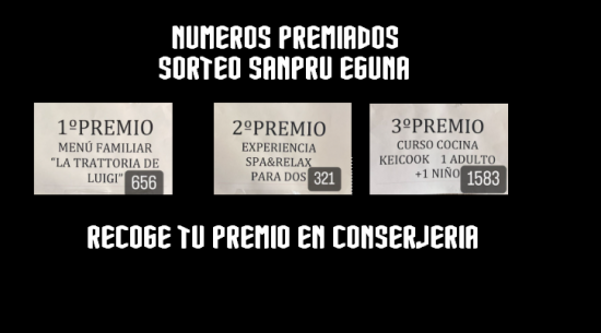 PREMIOS SANPRU EGUNA