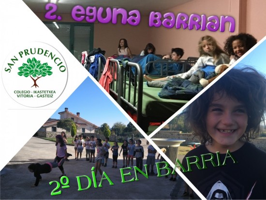 2. día en Barria de los de 4º de Primaria.