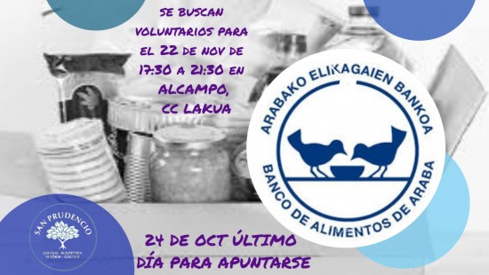 VOLUNTARIOS PARA LA RECOGIDA DE ALIMENTOS