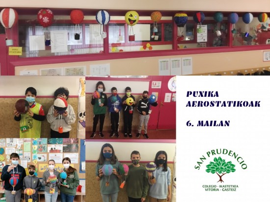 GLOBOS AEROSTÁTICOS EN 6º DE PRIMARIA