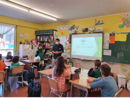 VISITA DEL NUTRICIONISTA ALBERTO ROMON EN 4º PRIMARIA