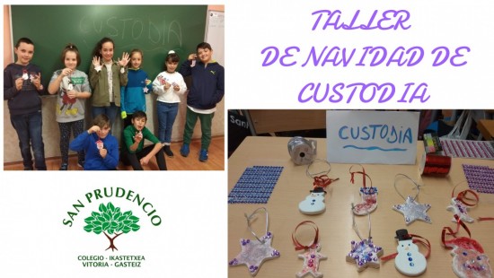 Los alumnos y alumnas de custodia, decoran para navidad