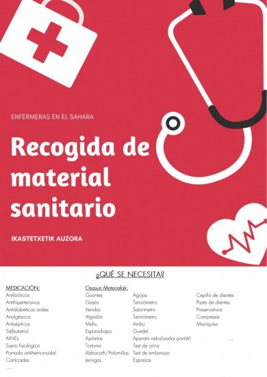 COMENZAMOS LA RECOGIDA DE MATERIA SANITARIO